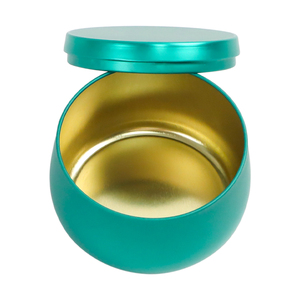 Wholesale Custom Logo Recyclable 4oz Black Metal Candle Jar Empty 8 Oz blue  Candle Tins Container For Scented Candy Cake Plant - Product Image 3