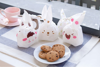 Fournitures de pâques, sac de paquet de gâteau de bonbons de cuisson de collation d'oreille de lapin sac de biscuits d'oreille de lapin sacs Mylar