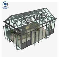Véranda détachable imperméable et coupe-vent avec écran, pour la détente et les divertissements, abri de jardin, solarium