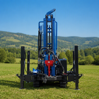 Foreuse géologique sur chenilles pour puits d'eau, machine de forage DTH diesel, profondeur 250m-300m