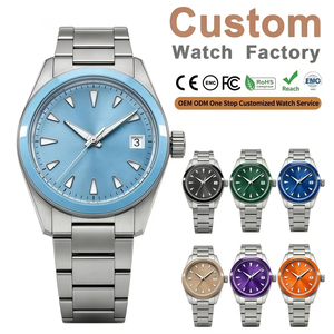 Relojes personalizados OEM con logotipo, movimiento Miyota 9015, bisel de cerámica, acero inoxidable 316L, luminiscencia BGW9, fabricante de relojes de pulsera de 38 mm - Product Image 1
