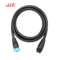 LLT M19 600V 20A 2 3 4 Pin Quick Lock Plastic Outdoor Power Wire Waterproof Cable Connector
