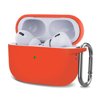 Étui en silicone le plus récent, protection intégrale, antichoc, avec mousqueton pour Airpods Pro 2