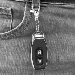 Mando a distancia <span class=keywords><strong>RF</strong></span> inalámbrico Universal, transmisor de encendido/apagado de 433MHz, sin clon para puerta de garaje, Bombilla de puerta, controlador de llave Fob artesanal - Product Image 3