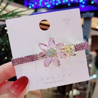 Pinces à cheveux pour dames élégantes fleurs réfléchissantes en strass accessoires de cheveux pour filles barrettes en cristal pour femmes