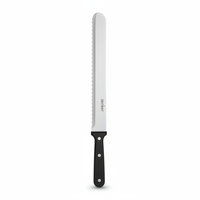 Zenker 7702 Ensemble couteau et spatule à gâteau de mariage 30 cm avec lame lisse en acier inoxydable et laiton, outils de pâtisserie, découpeurs PC