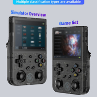Console de jeu portable RG353V avec système Android/Linux, écran IPS de 3,5 pouces, stockage de 16 Go, 10 000 jeux rétro pour enfants et adultes