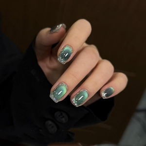 Cat Eye <b>Gel</b> <b>Nail</b> Polish Holographic Glitter Jelly <b>Nail</b> Polish with Magnet, Reflective Translucent UV <b>Gel</b> for Manicure Art DIY - Product Image 4