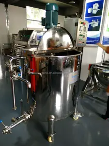 300 लीटर स्टेनलेस स्टील मिक्सिंग टैंक कीमत मिक्सर मशीन एजिटेटर शराब के लिए विस्फोट रोधी डायाफ्राम पंप के साथ सरगर्मी टैंक