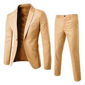 Traje Clásico de <span class=keywords><strong>2</strong></span> Piezas para Hombre de Negocios, Traje de Novio para Baile de Graduación, Trajes de Padrinos de Boda para Hombre - Product Image 1