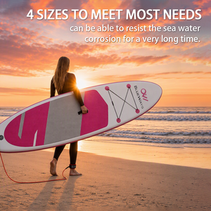 Laisse de SUP enroulée de 7 mm, 6 à 9 pieds, sangle de cheville rembourrée anti-emmêlement à <span class=keywords><strong>d</strong></span>égagement rapide, 6 couleurs vives pour le paddle et le <span class=keywords><strong>surf</strong></span> - Product Image 5