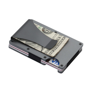 Tarjetero Multifuncional Antirrobo y Antidesmagnetización de Aleación de Aluminio, Caja para Tarjetas de Crédito RFID, Tarjetero Dos en Uno, Cartera - Product Image 3
