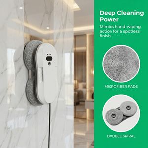 Robot de nettoyage de vitres extérieur Liberbot RZ2-19, moteur électrique sans balais 240V, nettoyeur automatique, détection des bords, intelligent - Product Image 2