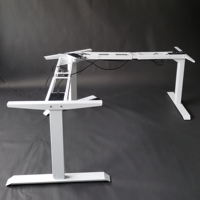Bureau électrique moderne à hauteur réglable, anti-collision, avec mécanisme à trois moteurs, cadre de bureau exécutif en métal 3
