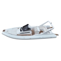 Bateau pneumatique semi-rigide CE 960 en fibre de verre durable avec console centrale de luxe en Hypalon