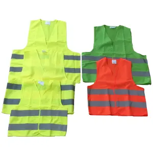 EN ISO 20471 High visibility 120gsm Reflective Safety Security Vest As Customized