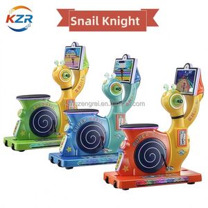 Nouvel appareil de divertissement interactif 3D commercial pour enfants, à monnayeur, en forme d'escargot à chevaucher, avec fonction de balancement - Product Image 1