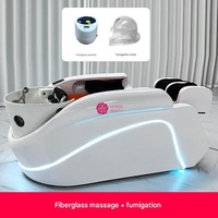 Yicheng Beauty Nouveau Fauteuil de Lavage de Cheveux Moderne pour Spa, Lit de Massage Thaïlandais pour Lavage de Tête et Thérapie Spa Capillaire avec Vaporisateur