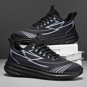Zapatillas deportivas para hombre, diseño azul, con amortiguación, parte superior de malla, suaves, ligeras y cómodas, ideales para actividades deportivas, las más vendidas. - Product Image 2