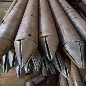 Perforated Spiked Carbon Steel Grouting Pipe Forepole Long Tube Shed Grouting For Tunneling Advance Support