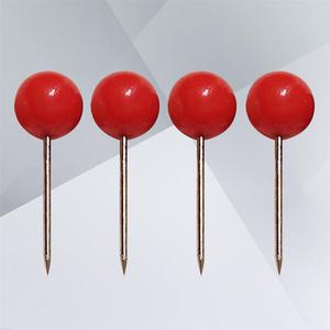 Kim Loại Đỏ Pushpins Vẽ Giấy Thumbmack Tùy Chỉnh Văn Phòng <span class=keywords><strong>Pins</strong></span> Nhựa Vòng Head Bản Đồ <span class=keywords><strong>Pins</strong></span> Đẩy <span class=keywords><strong>Pins</strong></span> Bóng Đinh Bấm - Product Image 5