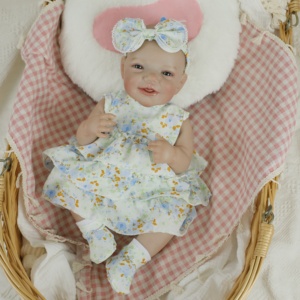 Lifereborn-Muñeca realista para recién nacidos, bebé recién nacido de vinilo de silicona, muñeca realista asequible con características personalizadas - Product Image 2