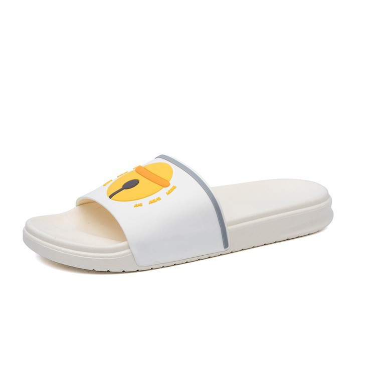 Summer Beach Flip Flops Bathroom Flat Sandals PVC Outsole Non-slip Slides Slippers for Women