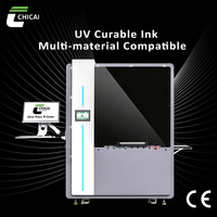 Nouvelle imprimante jet d'encre UV monopasse CC-X350U pour têtes d'impression CMYKW, haute vitesse 30 m/min, pour sacs plastiques, bouchons de bouteilles en fer blanc