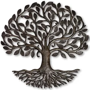 Oniya ต้นไม้แห่งชีวิตโลหะ,ของตกแต่งบ้านไร่แนวชนบทขนาดใหญ่แรงบันดาลใจจากธรรมชาติของตกแต่งบ้านแฮนด์เมด