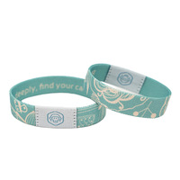 Bracelet tissé élastique NFC personnalisé avec puce RFID pour l'identification, la lecture d'URL et la mode (vente au détail)