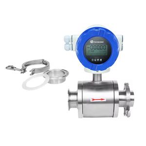 工場直販格安価格電磁流量計クランプフランジセメントペーストコンクリートスラリー鉱石パルプ流量計 - Product Image 1