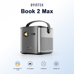 Projecteur DLP 3D 4K BYINTEK U80 Max à obturateur actif avec batterie 15000 mAh, Android 11, mise au point automatique, portable, pour le camping en plein air - Product Image 1