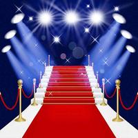 Tapis rouge de présentation de mariage, blanc, pour escaliers, exposition de scène