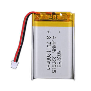 Polymeer Lithium Ion Batterij 503759pl-1200Mah 1100Mah 3.7V 1200Mah 3.7V Lipo Pl 503759 Batterij Met <span class=keywords><strong>2</strong></span>-Pin JST-PH 2Mm Connector - Product Image 2