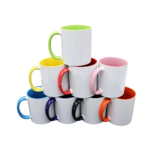 Tazas cristianas 350 ml Tazas de café Taza Vintage Drinkware Buen mango de cerámica Taza de sublimación blanca y dorada Barato - Product Image 2