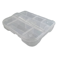 Boîte de rangement multifonctionnelle moderne carrée brillante en PP PVC, pliable, pour contenants alimentaires, accessoires de nail art, vis, perles