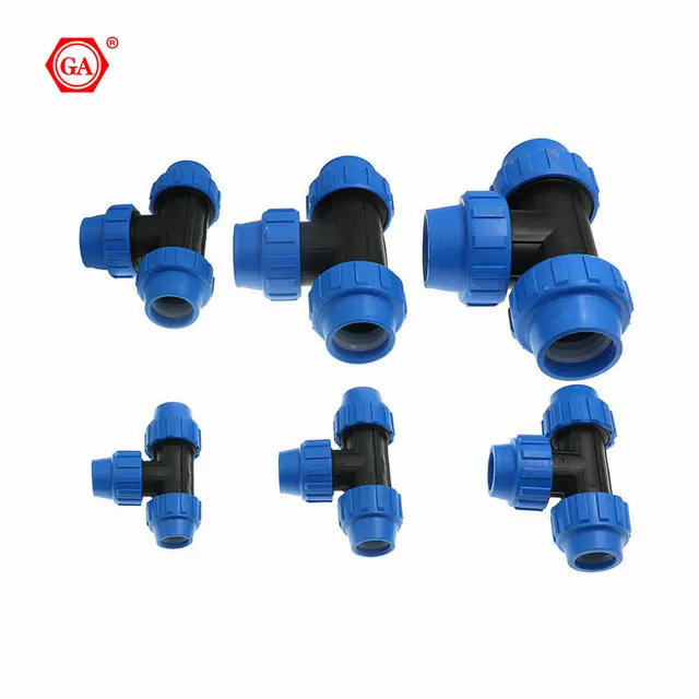 2pcs/lot 32mm PE Elbow Tee Connector Agricultural Irrigation System Fittings Garden Water Pipe Connectors Hard Tube Quick Joint