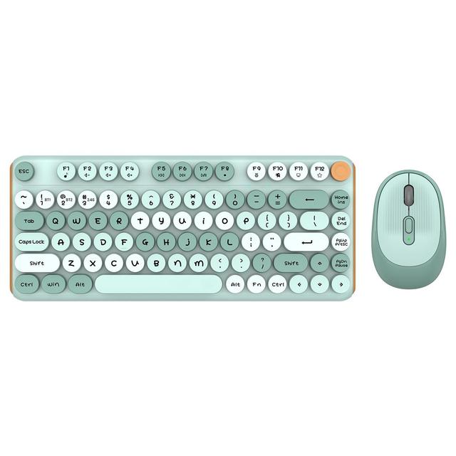 Custom Logo 75% Mini Silent Wireless Keyboard and Mouse Combo Waterproof Ultra Thin Metal Ergonomic Design for Win/MAC