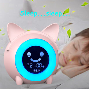Luz Nocturna Inteligente para Dormitorio, Reproductor de Música con Sonidos Naturales, Reloj <span class=keywords><strong>Despertador</strong></span> para Niños, Entrenamiento para Dormir y Despertar - Product Image 5