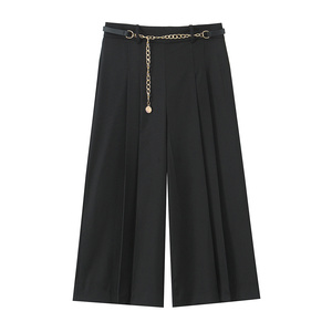 SHENZHU femmes 2025 été nouveau <span class=keywords><strong>Chic</strong></span> mode décontracté avec une chaîne ceinture Shorts jupes Vintage taille haute fermeture éclair <span class=keywords><strong>femme</strong></span> Mujer - Product Image 1