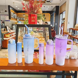 Juego <span class=keywords><strong>de</strong></span> Botellas <span class=keywords><strong>de</strong></span> Agua <span class=keywords><strong>de</strong></span> Viaje con Degradado <span class=keywords><strong>de</strong></span> Color, Vaso Deportivo a Prueba <span class=keywords><strong>de</strong></span> Fugas con Pajita para Escalada al Aire Libre, Material <span class=keywords><strong>AS</strong></span> - Product Image 4