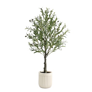 Árbol de Hojas de Olivo Artificiales de Plástico de Alta Calidad de 120CM-210CM, Decoración para el Hogar, Maceta para Cumpleaños, para Diseño de Interiores - Product Image 1