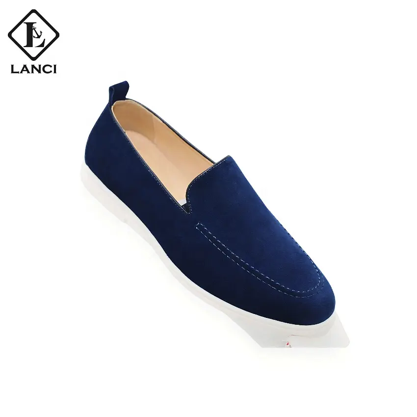 LANCI Italian Men luxury Shoes Penny Loafers Driving Flat Comfortable Soft Shoes casual leather loafers shoes