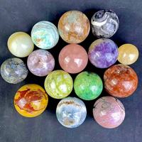 Nouveau produit - Sphères en matériaux mixtes, pierres naturelles de guérison, cristaux Feng Shui, boules de cristal pour la décoration de la maison