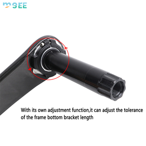 SeeMore <span class=keywords><strong>Crank</strong></span> 29MM Axis T800 40-46T 空心曲柄臂组 170mm 单速 GXP 链环 公路自行车碳纤维曲柄套件 - Product Image 2