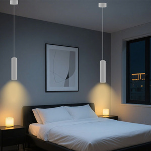 Minimalista camera da letto a LED lampadario di piccole dimensioni Clear Bar Soft faretto <span class=keywords><strong>con</strong></span> controllo intelligente luci a sospensione - Product Image 2