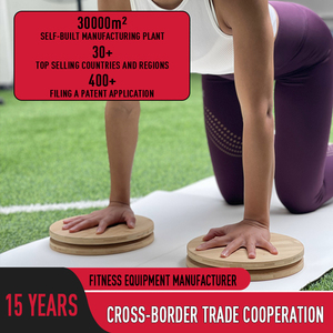 Bằng gỗ xoắn đĩa xoay cân bằng bảng sức mạnh cốt lõi tập thể dục tập thể dục ổn định thiết bị hình chữ nhật quay đĩa - Product Image 2