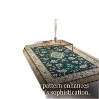 Tapis doux 5D haut de gamme, silencieux, antidérapant, pour salon, chambre à coucher, style américain, motif floral, lavable en machine