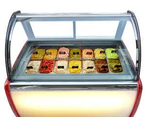 Mvckyi Fábrica Fornecimento Gelato Ice Cream Display Freezer/Italiano Delicioso Batch Freezer Showcase/picolé exibição