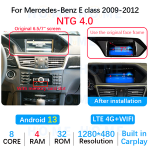 Oem <span class=keywords><strong>7</strong></span> android13 hệ thống cho Mercedes Benz E Class W212 8 lõi không dây Carplay Xe Video player <span class=keywords><strong>Navigation</strong></span> màn hình đa phương tiện - Product Image 6